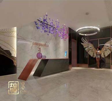 优月会美容休闲会所装修案例-利来w66最给利装饰