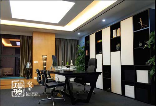 办公室装修总经理室效果图图