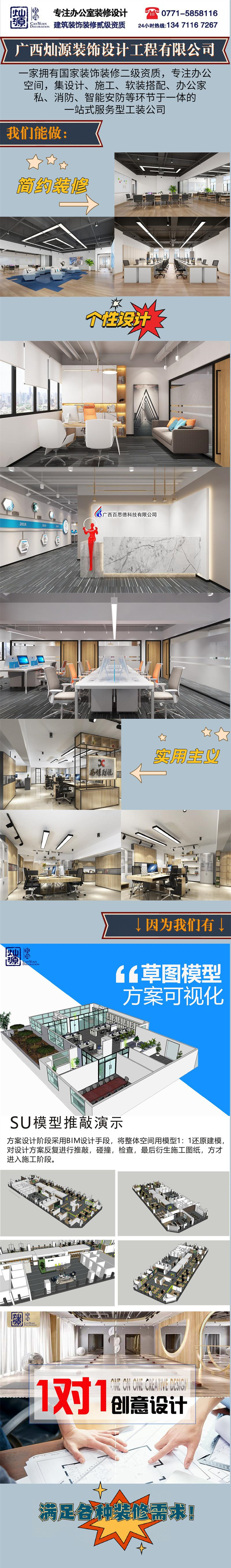 小平米办公空间装修-利来w66最给利装饰优势