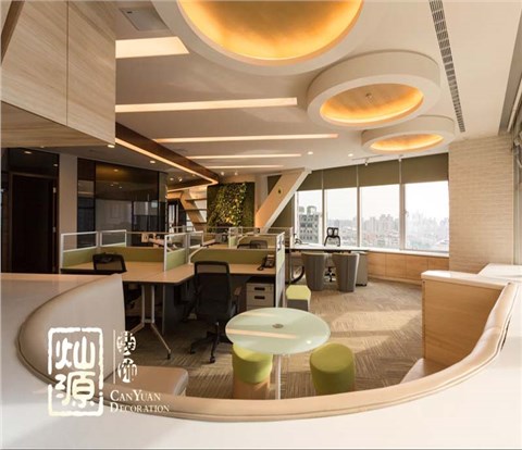 天元国际创意办公室装修案例-利来w66最给利装饰