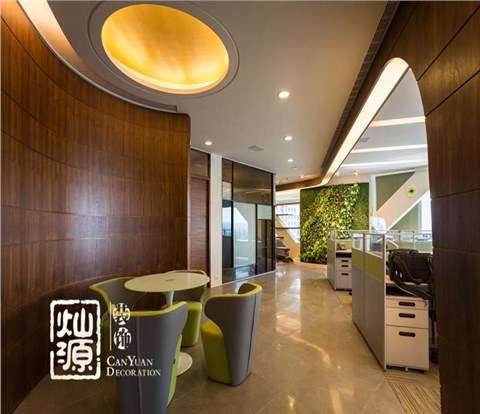 天元国际创意办公室装修案例-利来w66最给利装饰