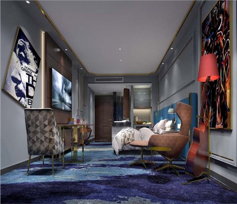 音乐主题酒店设计装修案例-利来w66最给利装饰